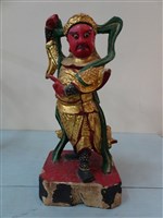 藏品(木雕盧府千歲侍從像)的圖片