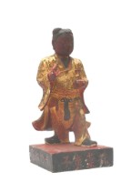 藏品(木雕採藥童子像)的圖片