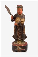 藏品(木雕天上聖母左側侍女神像)的圖片