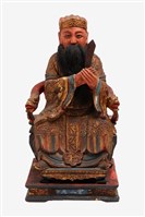 藏品(木雕水官大帝神像)的圖片