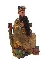 藏品(木雕孔明像)的圖片
