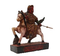 藏品(木雕趙子龍騎馬像)的圖片