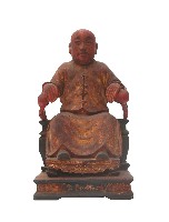 藏品(木雕一貫道師尊像)的圖片