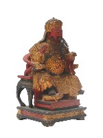 藏品(木雕岳飛像)的圖片