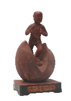 藏品(木雕桃太郎像)的圖片