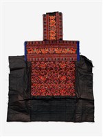 藏品(中國施洞苗族黑底紅刺繡繡片)的圖片
