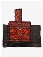 藏品(中國施洞苗族黑底紅刺繡繡片)的圖片