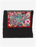 藏品(中國臺江苗族紅底彩色刺繡繡片)的圖片