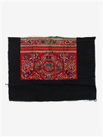 藏品(中國臺江苗族紅底綠色刺繡繡片)的圖片