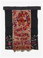 藏品(中國施洞苗族黑底夾織圍腰)的圖片