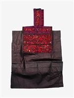 藏品(中國施洞苗族黑底紅刺繡繡片)的圖片