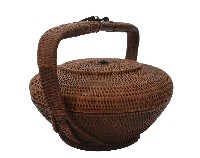 藏品(竹編提梁帶蓋籠)的圖片