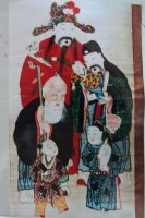 藏品(福祿壽三仙民俗畫)的圖片