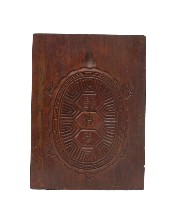 藏品(木製福祿壽字龜紋製粿印板)的圖片
