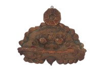 藏品(木製獸牌獸牌避邪物)的圖片