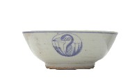 藏品(青花開光鳥紋碗)的圖片