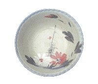 藏品(青花彩繪折枝菊花紋大碗)的圖片