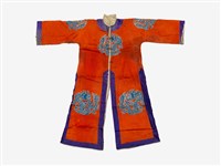 藏品(紅色龍紋長擺戲服)的圖片