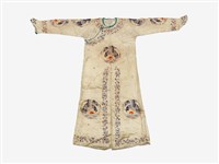 藏品(乳白色鳥紋長擺戲服)的圖片