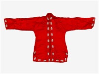 藏品(紅色滾繡花邊戲服)的圖片