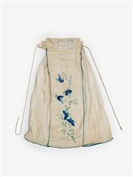 藏品(乳白色藍色繡花裙)的圖片