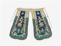 藏品(藍底龍紋繡花佩飾)的圖片