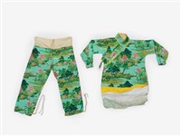 藏品(綠色風景圖案套裝)的圖片