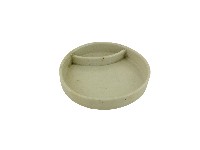 藏品(陶瓷製灰褐色圓盤狀菸灰缸)的圖片