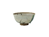 藏品(白地彩繪花草紋陶碗)的圖片