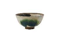 藏品(白地彩繪花草紋陶碗)的圖片