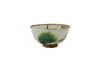 藏品(白地彩繪花草紋陶碗)的圖片