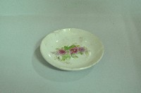 藏品(白地印花彩繪折枝玫瑰紋瓷碟)的圖片