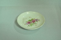 藏品(白地印花彩繪折枝玫瑰紋瓷碟)的圖片