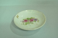 藏品(白地印花彩繪折枝玫瑰紋瓷碟)的圖片