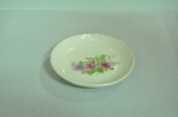 藏品(白地印花彩繪折枝玫瑰紋瓷碟)的圖片