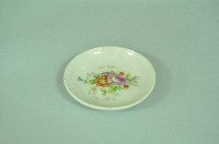 藏品(白地印花彩繪折枝花卉紋瓷碟)的圖片