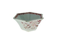 藏品(釉裡紅折枝寶相花八角型小型碗（多組）)的圖片