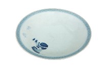 藏品(青花日本武士帽盔紋青白瓷盤)的圖片