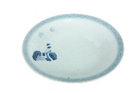 藏品(青花日本武士帽盔紋青白瓷盤)的圖片