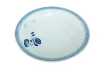 藏品(青花日本武士帽盔紋青白瓷盤)的圖片