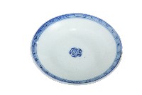 藏品(青花纏枝花卉開光山水花輪花紋碗)的圖片