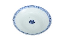 藏品(青花纏枝花卉開光山水花輪花紋碗)的圖片