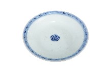 藏品(青花纏枝花卉開光山水花輪花紋碗)的圖片
