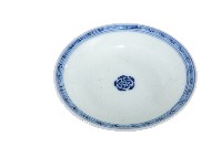 藏品(青花纏枝花卉開光山水花輪花紋碗)的圖片