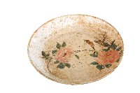 藏品(彩繪折枝花鳥紋盤)的圖片