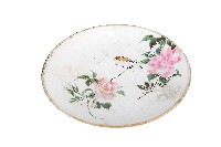藏品(彩繪折枝花鳥紋盤)的圖片