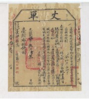 藏品(光緒十五年臺灣布政使司掣給田主張益昌丈單)的圖片