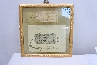 藏品(臺籍戰俘戰敗歸鄉通行証裱框)的圖片