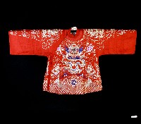 藏品(紅色寬袖八十壽服上衣)的圖片