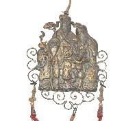 藏品(銀製鎏金三仙吊飾)的圖片